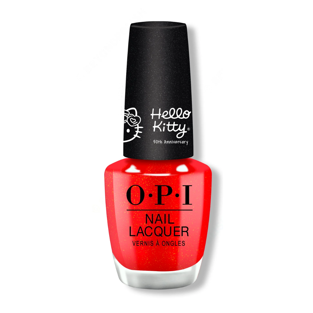 OPI x Hello Kitty Nail Lacquer Nail Polish HELLO KITTY, HELLO PRETTY